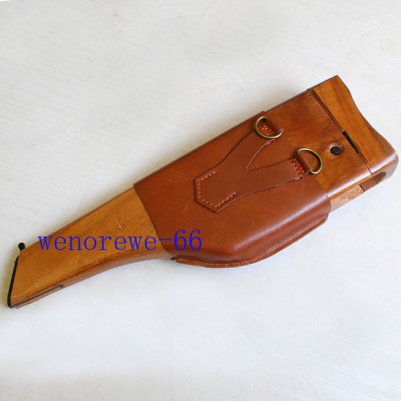 US Ship!!! German C96 Broomhandle Mauser Holster Diagonal Leather Shoulder Strap