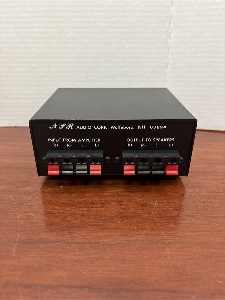 NPR AUDIO CORP Speaker Selector Switch Box Model TVC ***Untested
