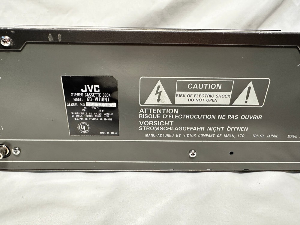 JVC KD-W110 Dual Cassette Deck