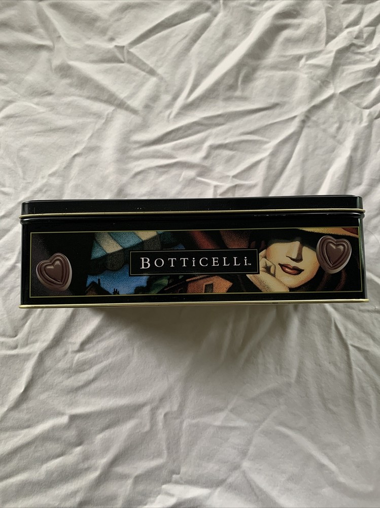 Botticelli Fine Sculptured Belgian Hearts Tin