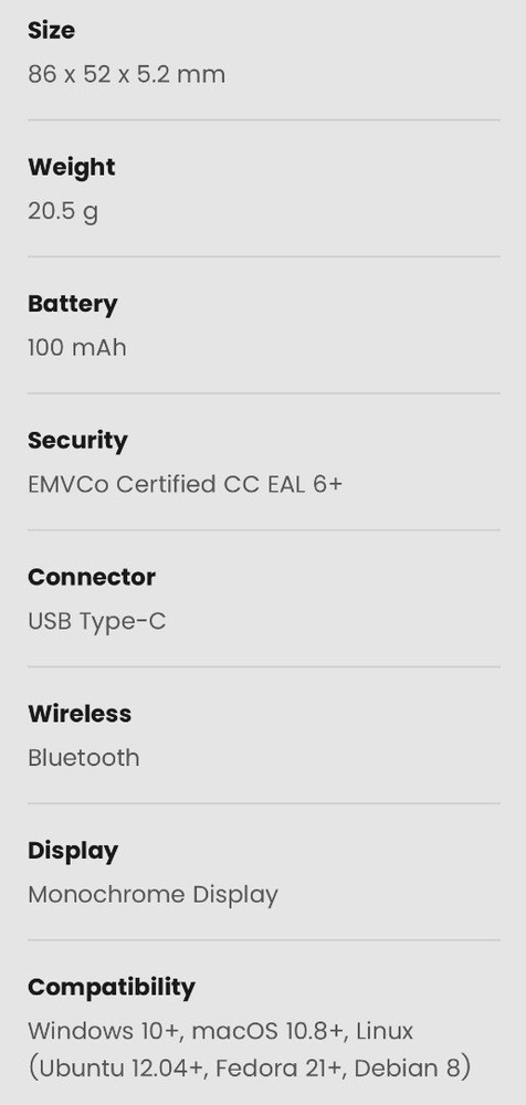 OneKey Classic 1S - Crypto Hardware Wallet
