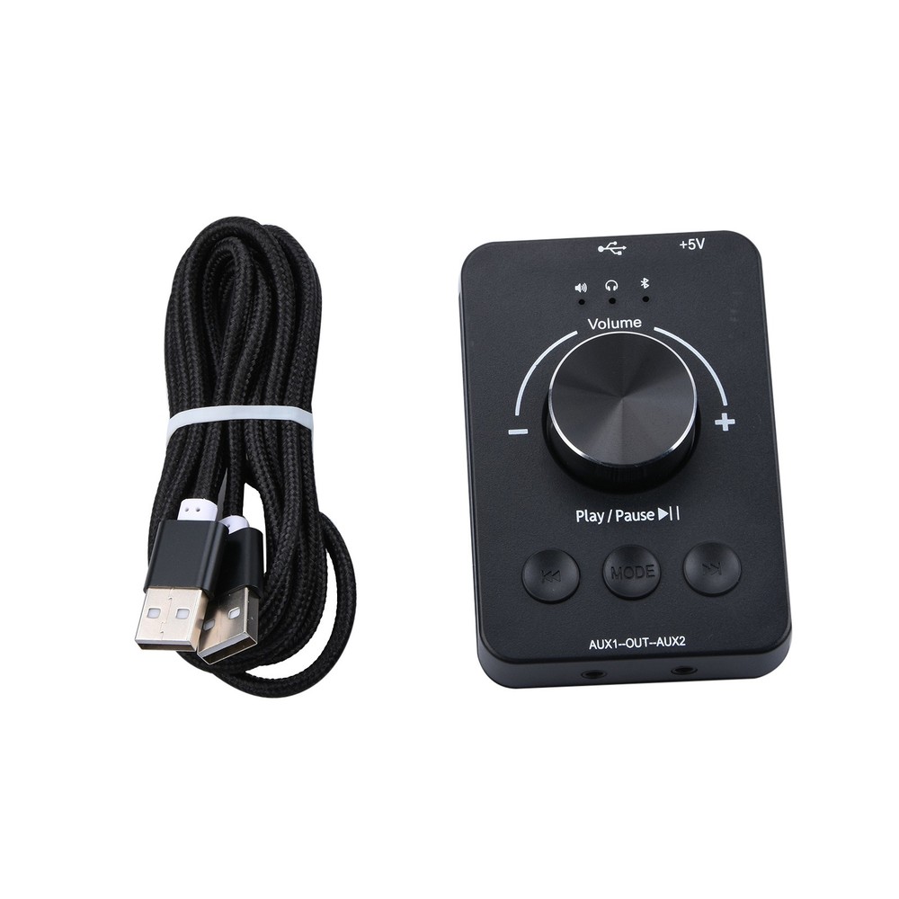 USB Bluetooth 5.1 Audio Video Volume Control Knob One Click Mute For PC Speaker