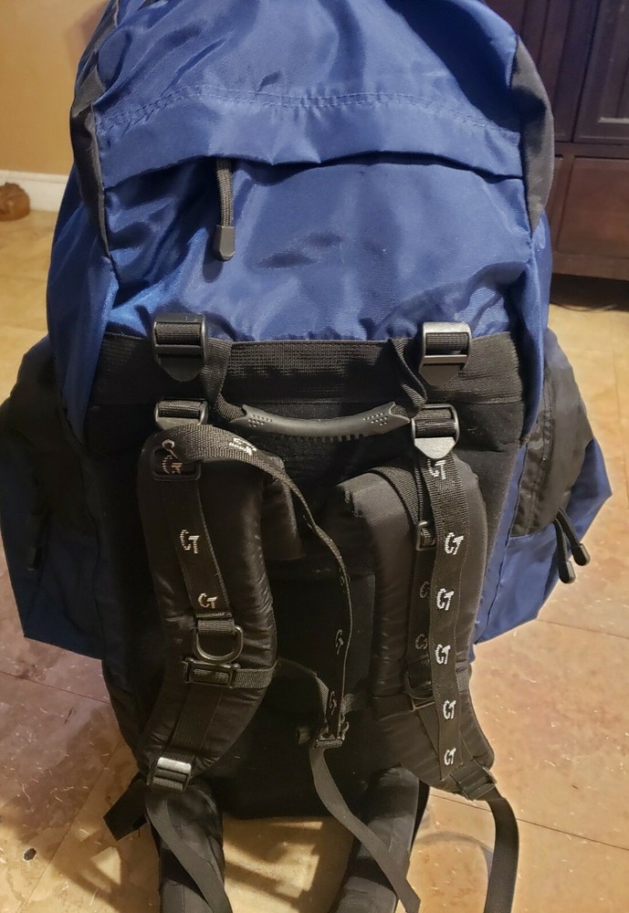 Camp Trails Blue Large Hiking Backpack Adjustable Trail Bag