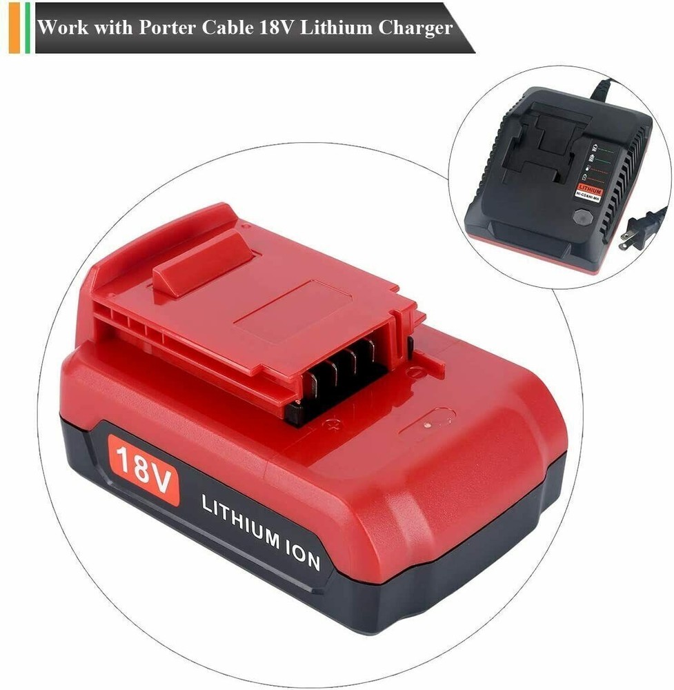 2PACK 18V Lithium Ion Battery FOR Porter Cable 18 Volt PC18B PC18BL PC18BLX Tool