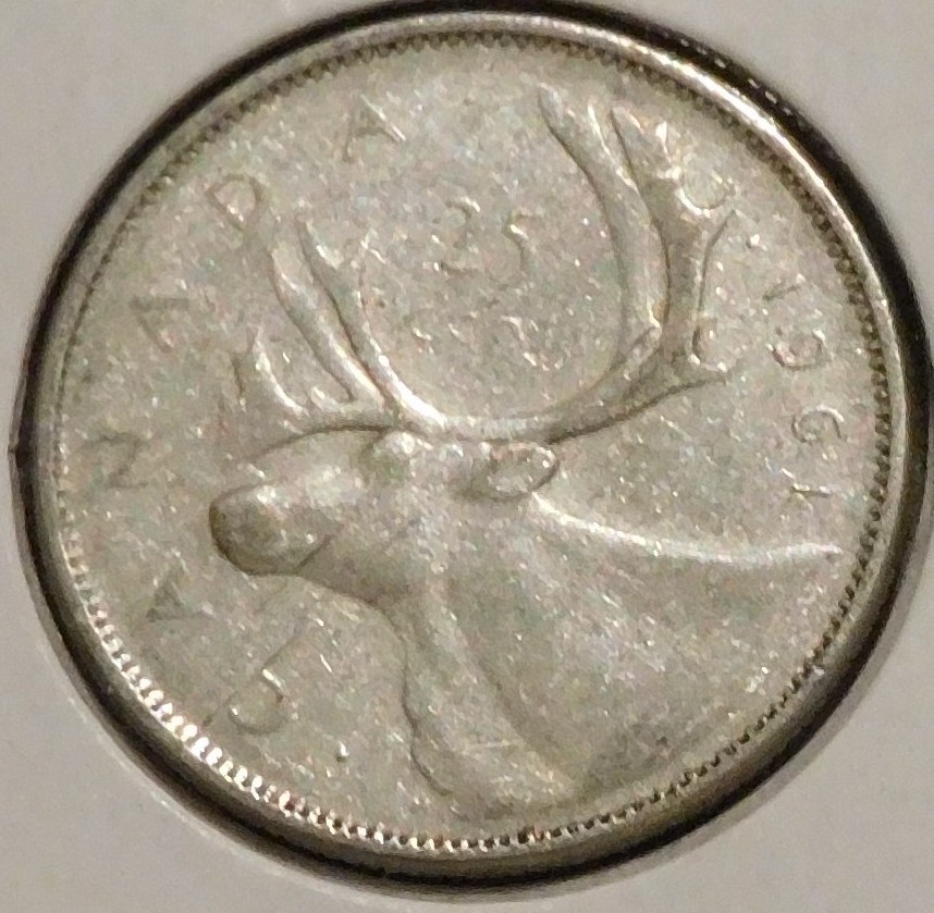 Canada Silver Quarter - 1961 [01]