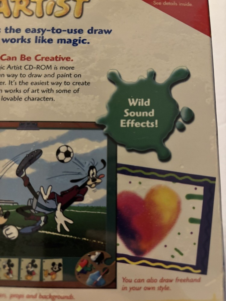 Disney's Magic Artist Studio The Ultimate Art Studio CD ROM Windows 95