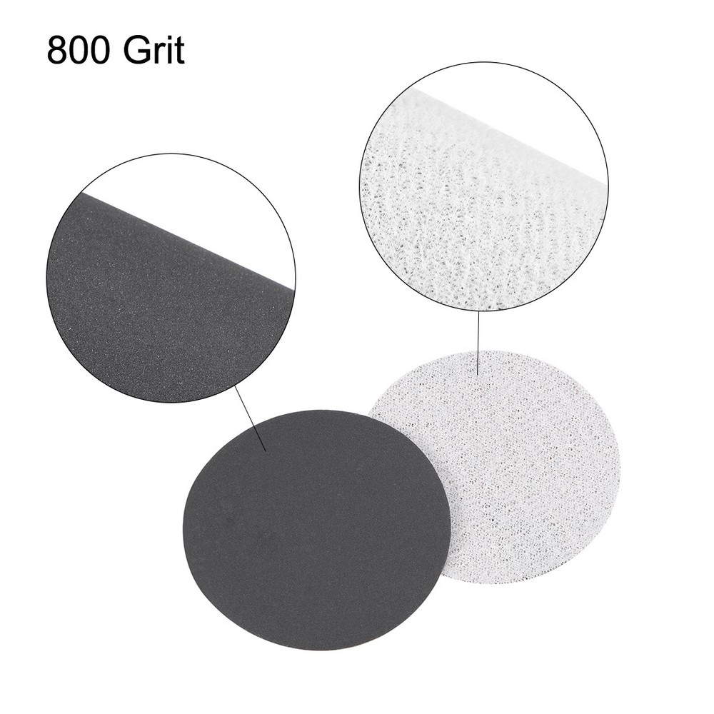 2" Hook and Loop Sanding Disc Wet / Dry Silicon Carbide 800 Grit 100 Pcs