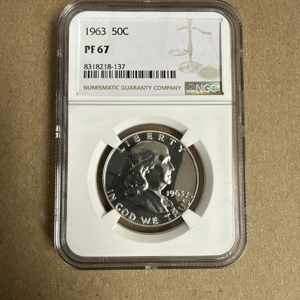 1963 Proof Franklin Half Dollar NGC PR67