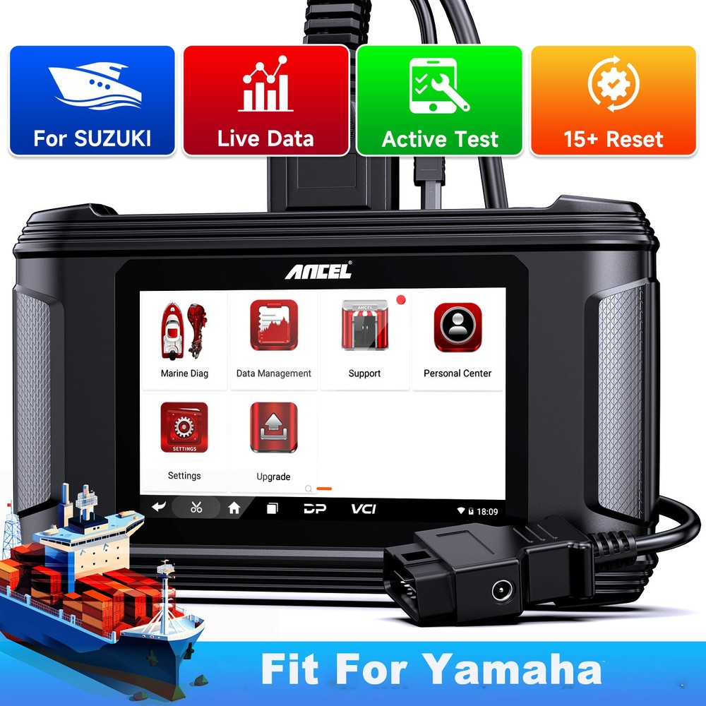 ANCEL MR500 Scanner Diagnostic Tool Read Codes For Yamaha Marine Outboard Engine