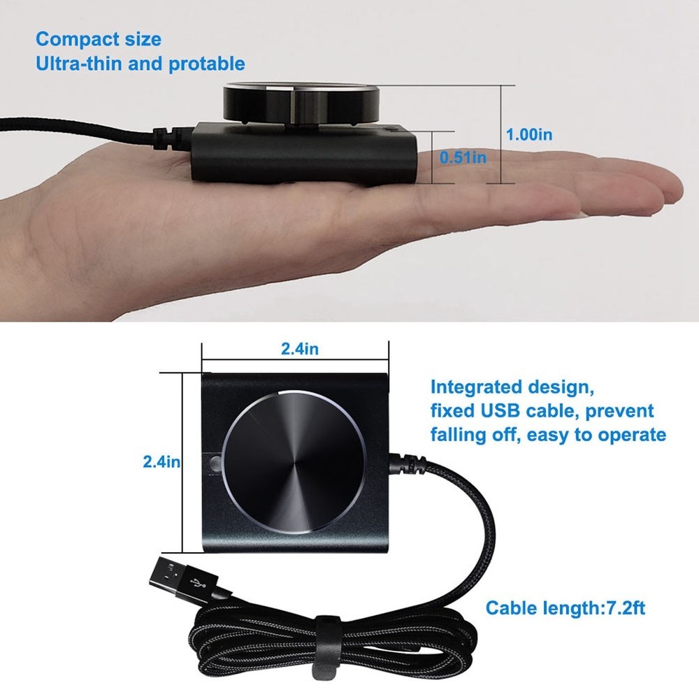 USB Volume Control, Lossless Volume Control for PC Computer Speaker 3465