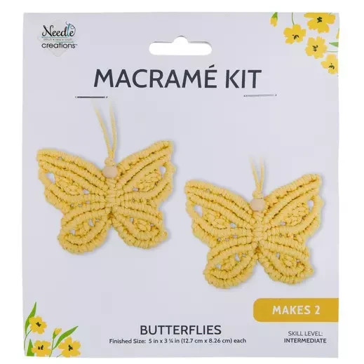 Needle Creations Macrame Kit "Butterflies"