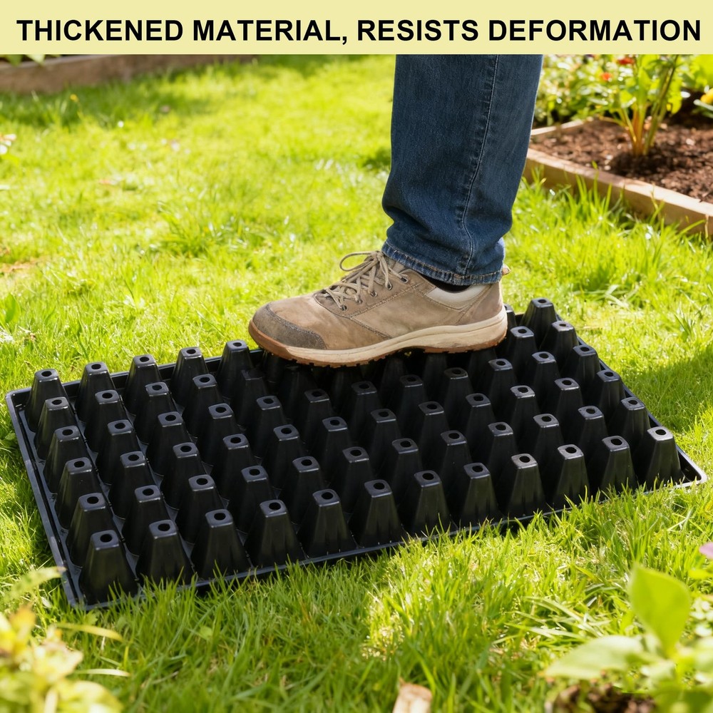 Hourleey 20 Pack Trays Include 10 1020 Seed Starter and 10 Black