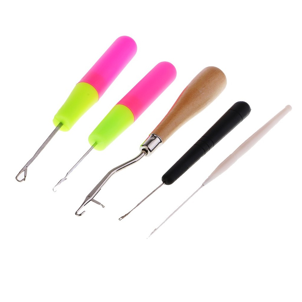 5pcs Latch Hook Weave Knitting Braid Crochet Tools for Carpet Repair
