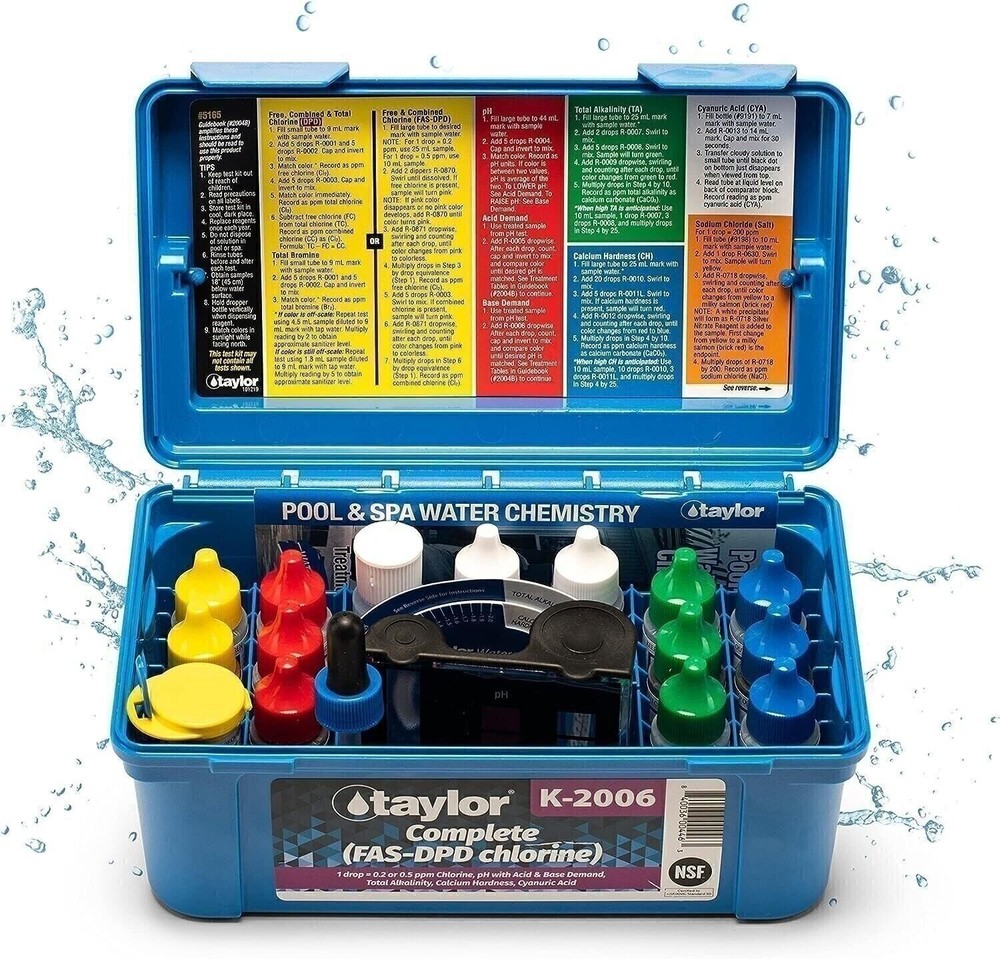 TAYLOR COMPLETE FAS-DPD CHLORINE TEST KIT K-2006-6