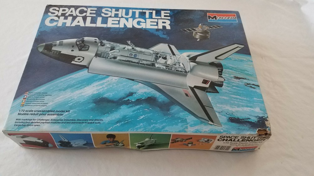Monogram # 5702-Space Shuttle Challenger-1/72 Scale-1983-New Open Box