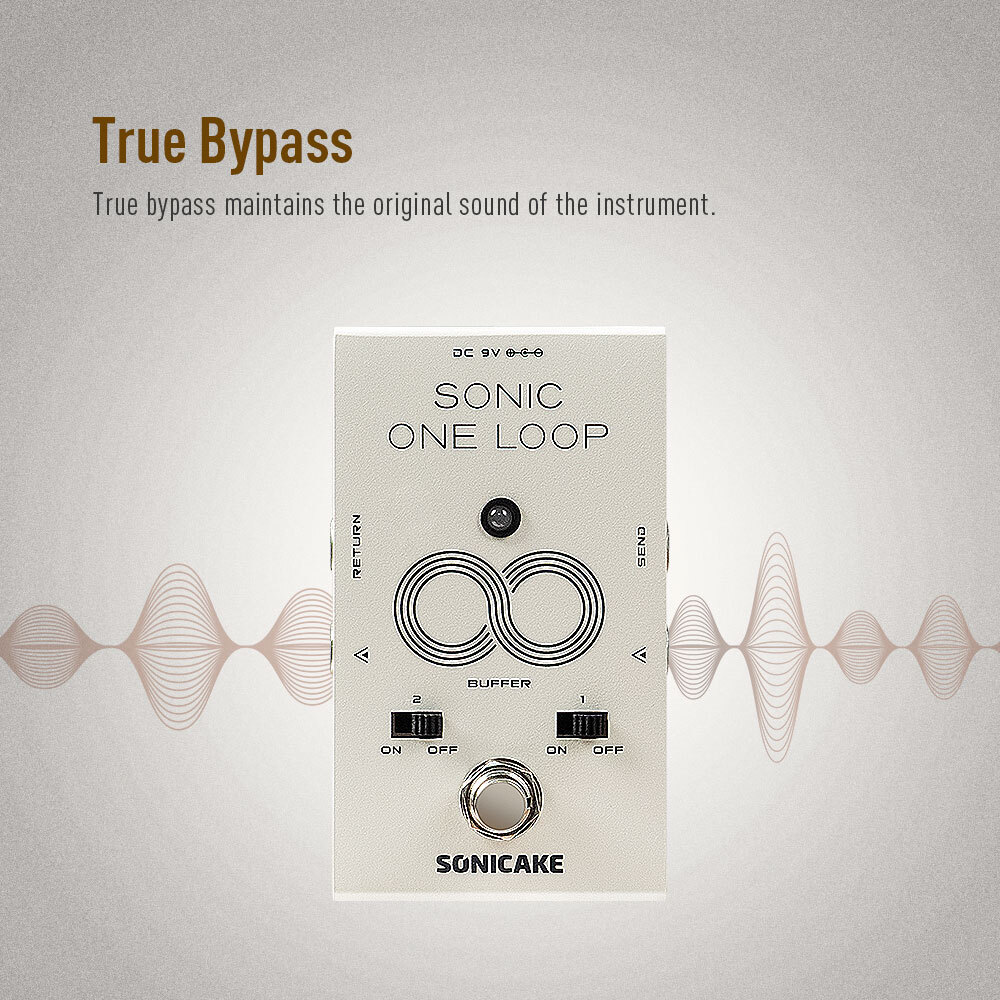 SONICAKE Sonic One Loop AB Line Selection Buffer Guitar Bass Effects Pedals