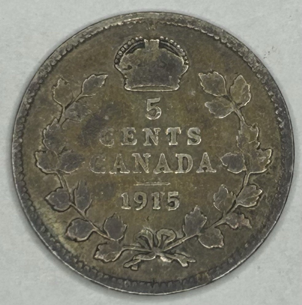 1915 Canada 5 Cents