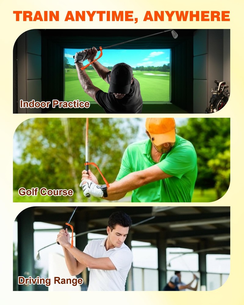 Golf Swing Trainer Aid, Adjustable Golf Training Wrist Aids Hinge, Silicone G...