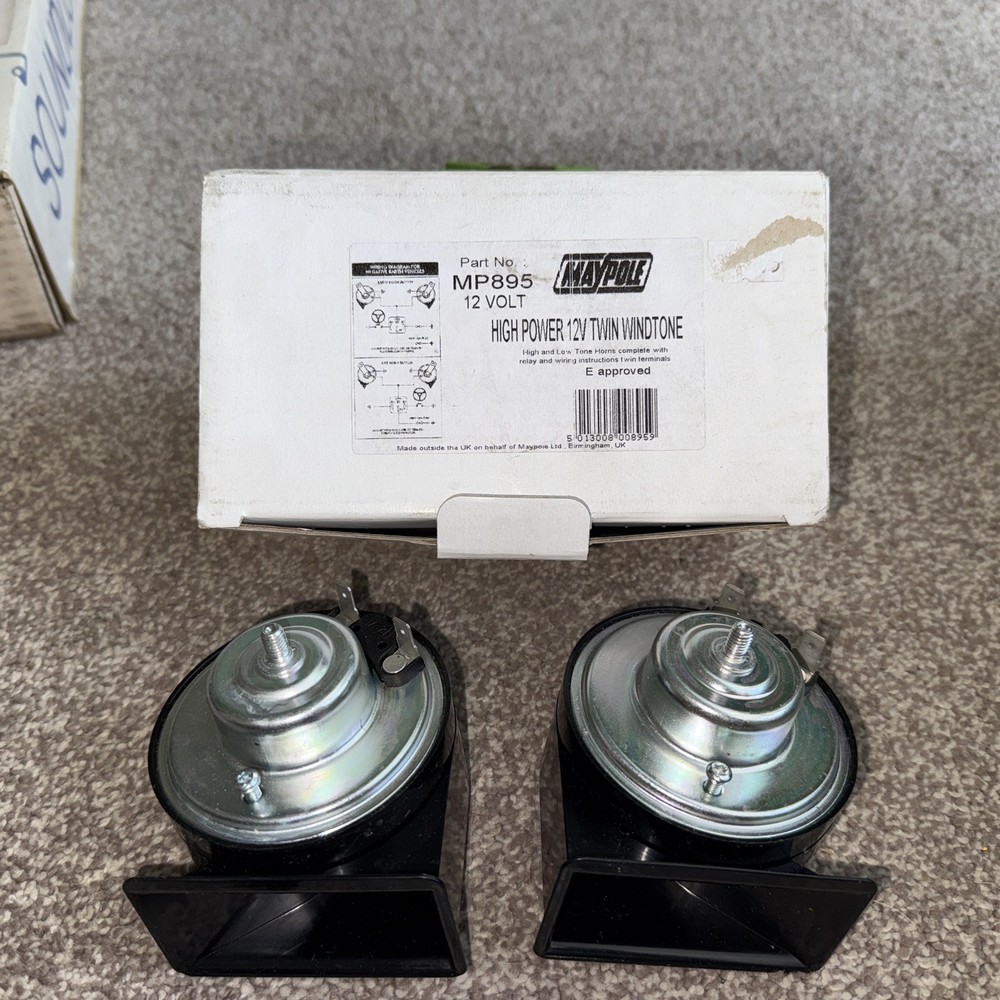 MAYPOLE Wind Horn - Low & High Tone - 12V - 895