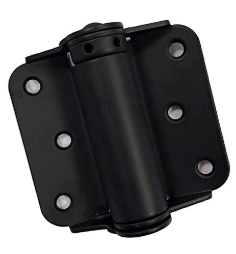 Heavy Duty Adjustable Spring Hinge, Thicker, 3", Black,Made in Taiwan, 2 Pack