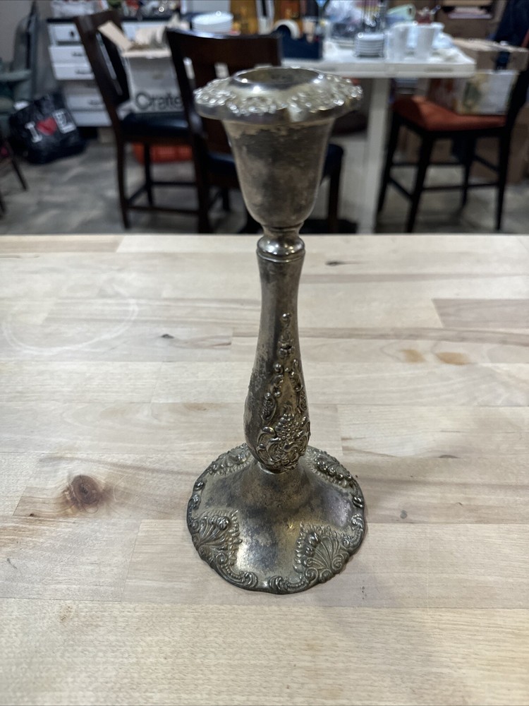 Godinger Silver Plate Candle Stick 8 1/2”