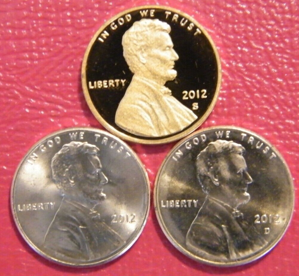 2012 PDS Lincoln Shield Cent Proof From US Proof Mint Sets