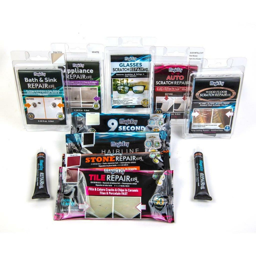 Fiberglass Repair Kit for Scrapes/Gouges- MagicEzy 9 Second Chip Fix - Oyster