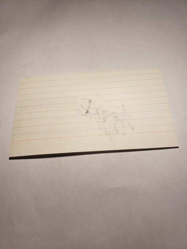 Bob Hope signed 3x5 index card Vintage