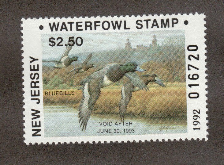 NJ9 - New Jersey State Duck Stamp.