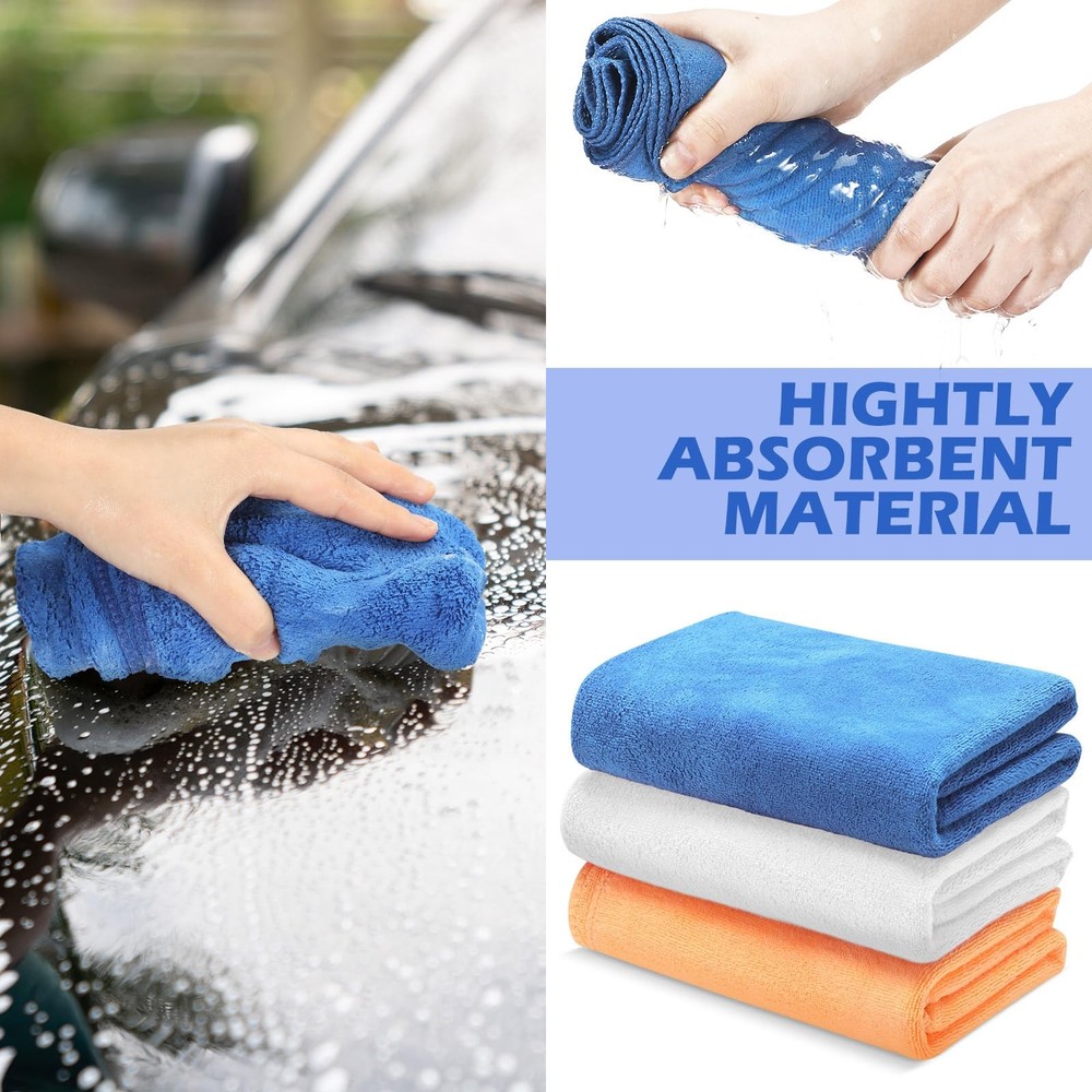 10 Pcs Extra Large Microfiber Cleaning Cloth 30" x 20" Large Floor Microfiber...