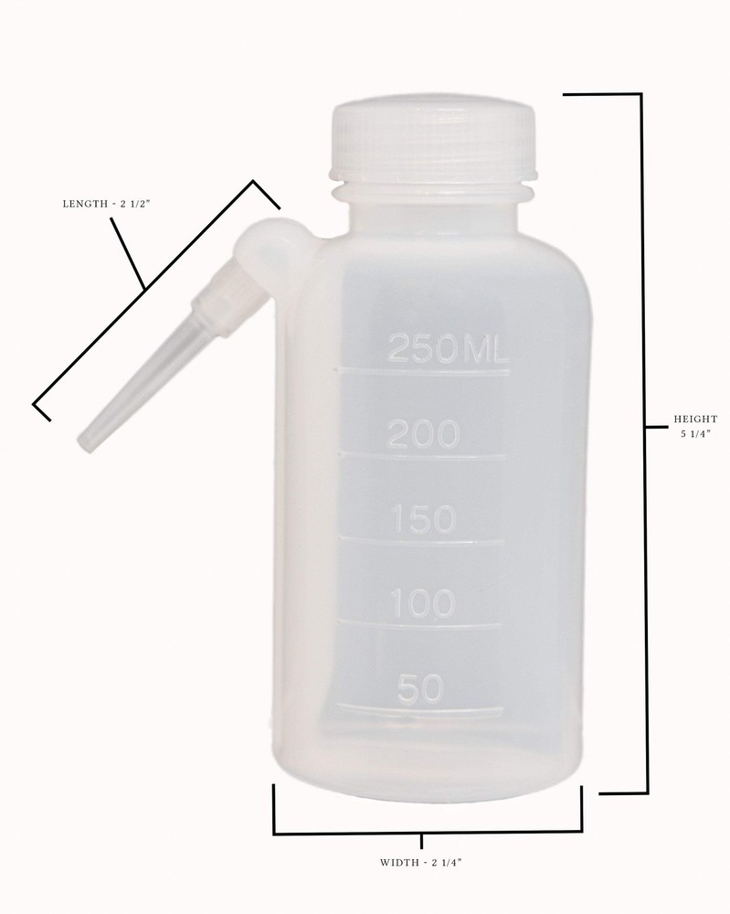 Bottle, Wash, Graduated, Polyethylene, 250ml
