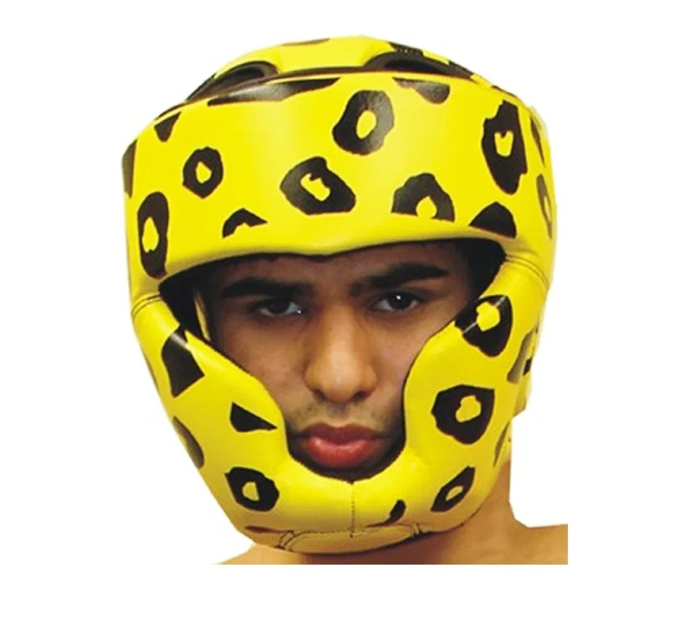 Leopard Print Headgear Bold Style Premium Protection for All Your Training Needs