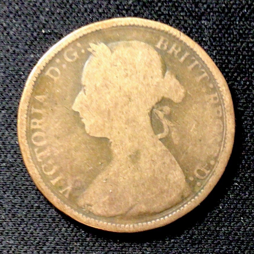 1891 British Half Penny! ENN Coins