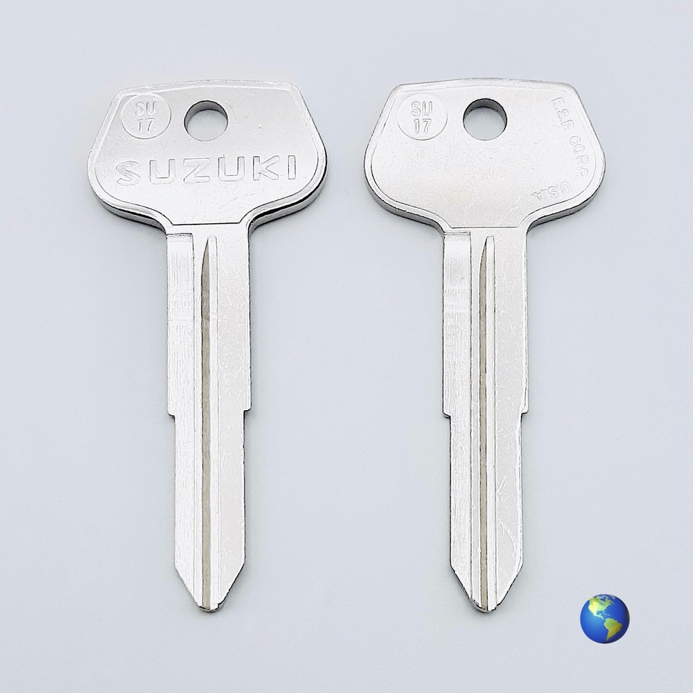 ORIGINAL SU17 Key Blanks for Various Models by Suzuki (1 Key)