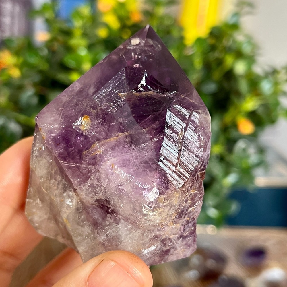 210g Natural Amethyst geode quartz clustercrystal specimen Healing