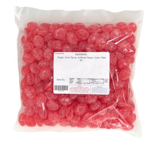 Cinnamon Hard Sanded Candy Drops, 40 Oz. Bulk Bag