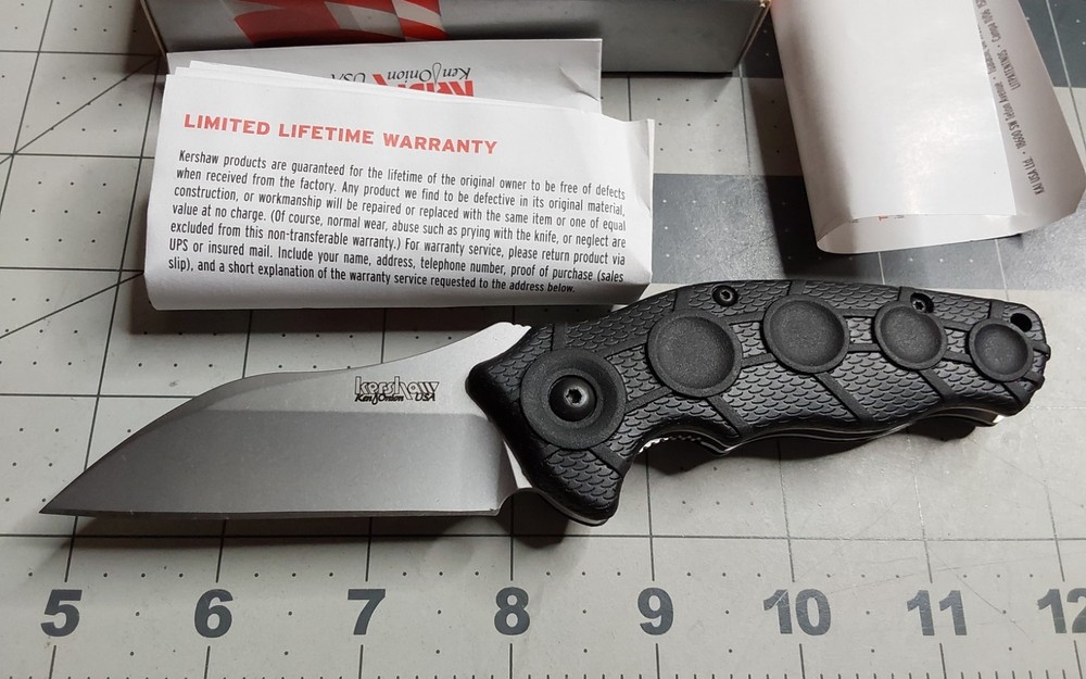 g Kershaw Single Blade Folding Knife Model 1820 Needs Work