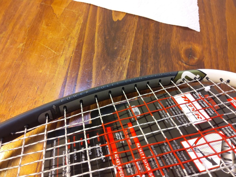 Wilson Hyper Hammer 145 Hyper Carbon Squash Racket, W/Case, 3 3/4" Grip