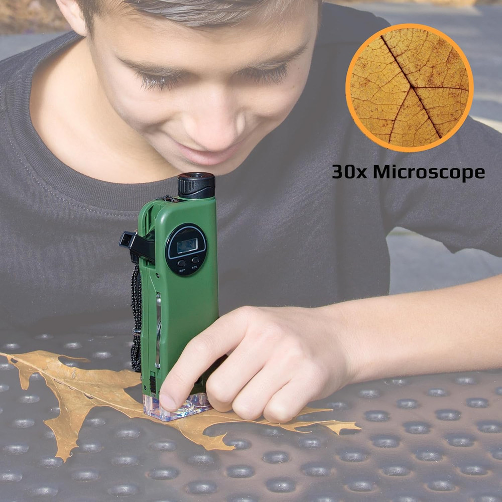 X-Scope Kids 7 Function Multi Purpose Optical Pocket Tool with 30x Microscope...