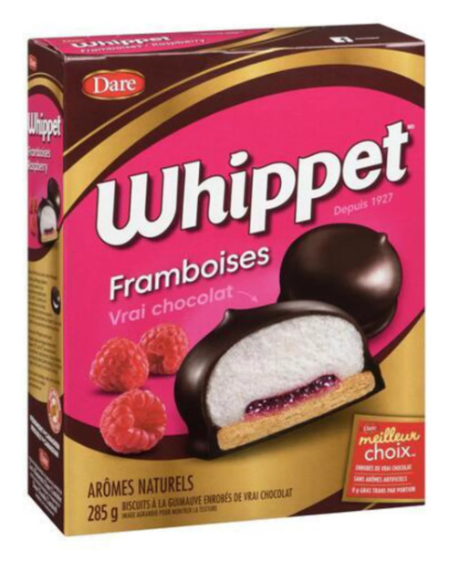 Dare Whippet Chocolate Covered Marshmallow Cookie Raspberry 285g (3 Pack)