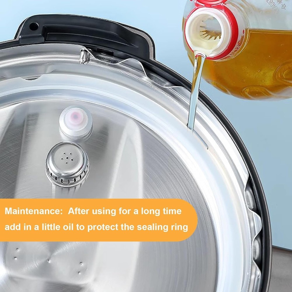 2 Pack Sealing Ring 8qt for Instant Pot Sealing Ring 8 Quart, Premium Silicone