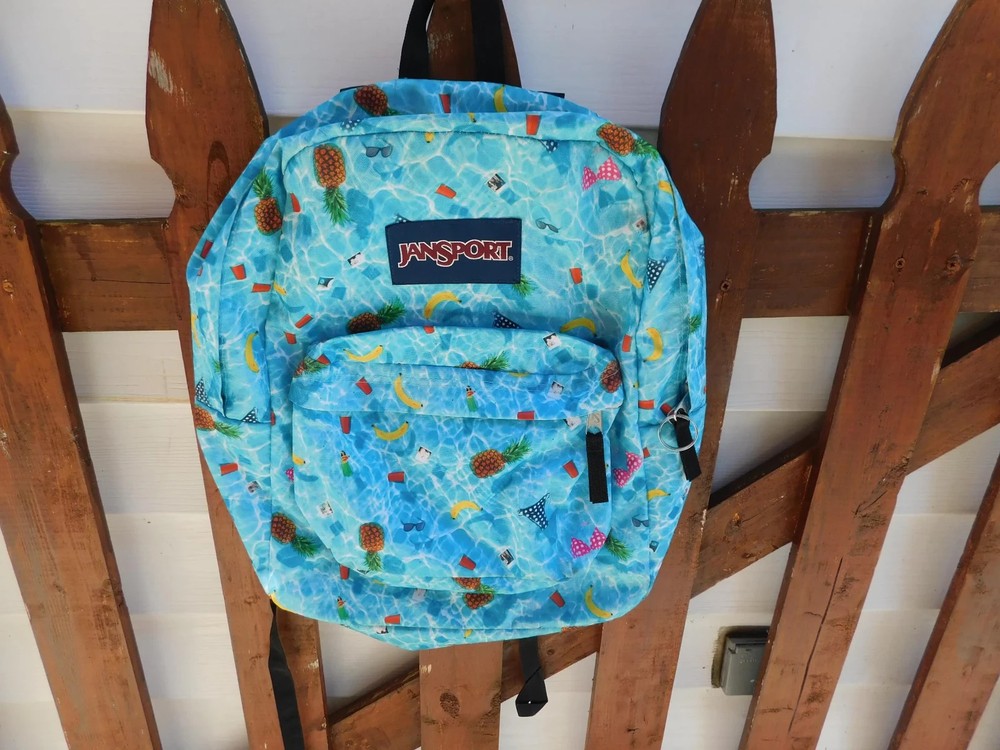 Jansport Tropical Fruit Pineapple Bananas Backpack Book Bag