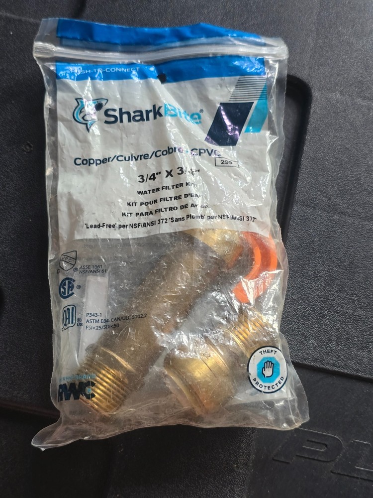 ✅ SharkBite Max 3/4 in. Push-to-Connect Brass Water Filter Installation Kit
