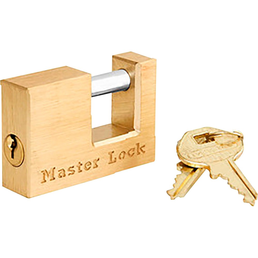Master Lock Solid Brass Coupler Latch Trailer Lock, With 3/4in. Shackle, Model#