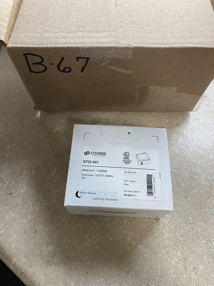 Cooper Lighting SP20-MV Greengate Heavy Duty Switch Pack 20A 120/277V