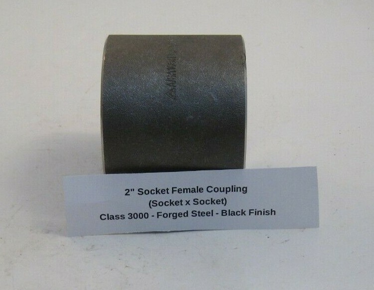 GRAINGER 2" Socket Female Coupling (Socket x Socket) - Class 3000 - Forged Steel