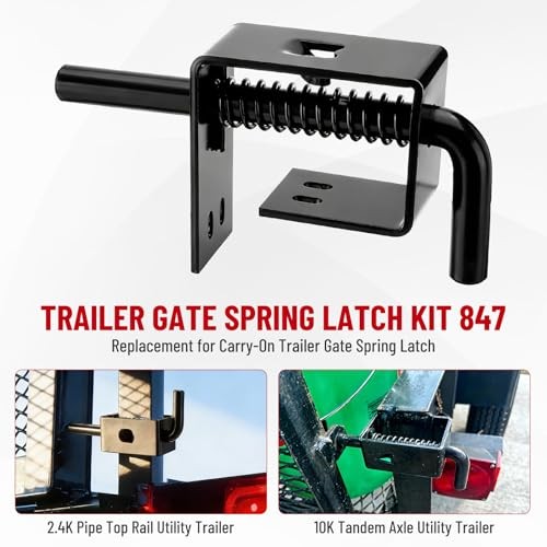 Trailer Gate Spring Latch Kit, 4-Pack Replacement for Carry-On Trailer Gate