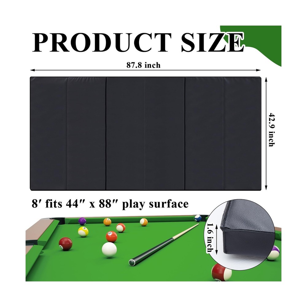 8' Pool Table Insert Convertible Dining Table Foam Insert Billiard Pool Table...