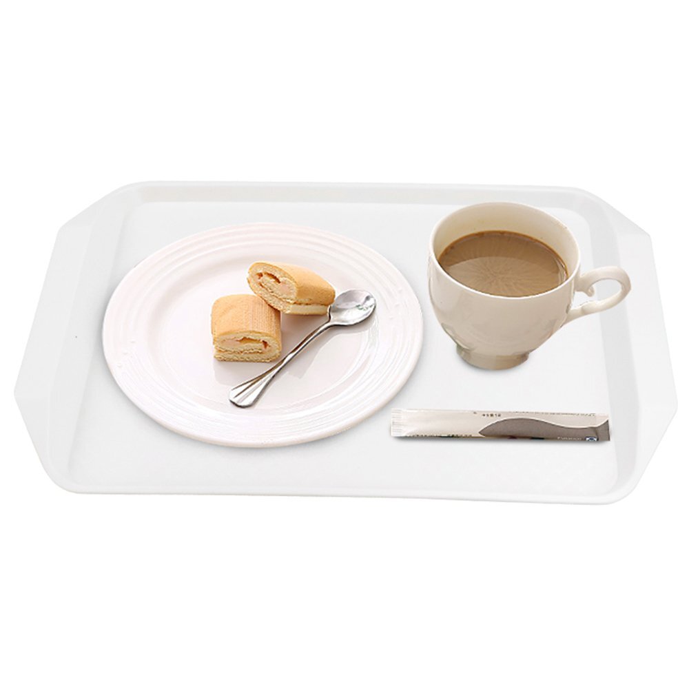 Idotry Plastic Fast Food Serving Trays 4-Pack