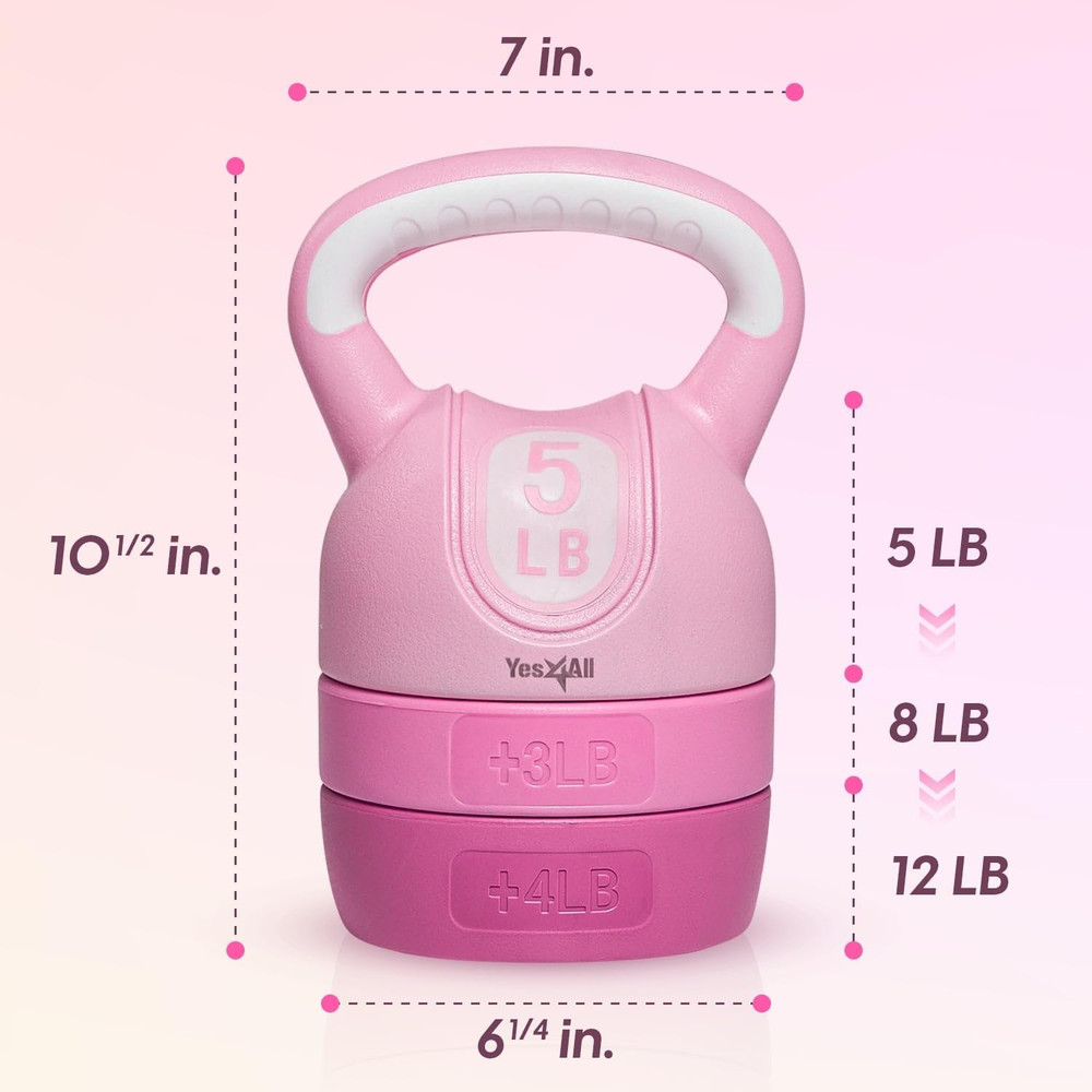 Kettlebell Sets - Adjustable Kettlebell Set for Strength Training - Kettlebells